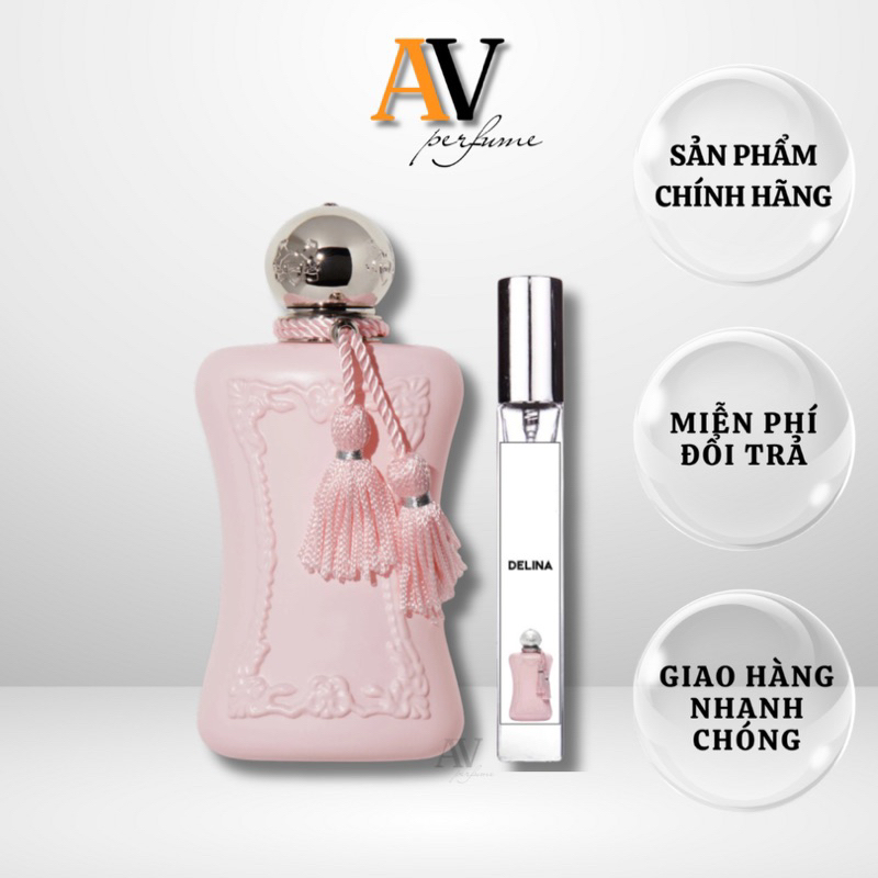Nước Hoa Nữ Cao Cấp 𝗗𝗲𝗹𝗶𝗻𝗮 Parfums De Marly EDP Chiết 10ml Hoa Hồng Vani Ngọt Ngào Gợi Cảm Lưu Hương Lâu