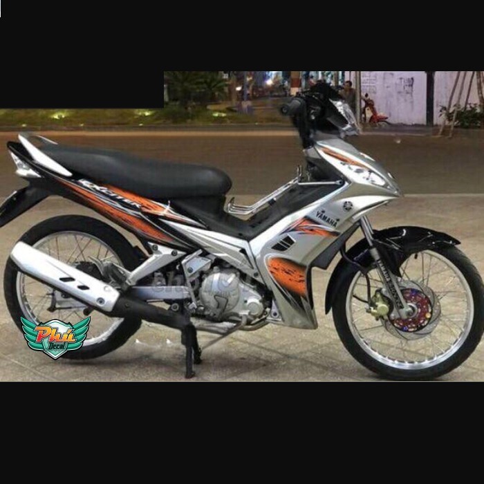Tem rời Exciter 2006-2010 cam đen bạc 1