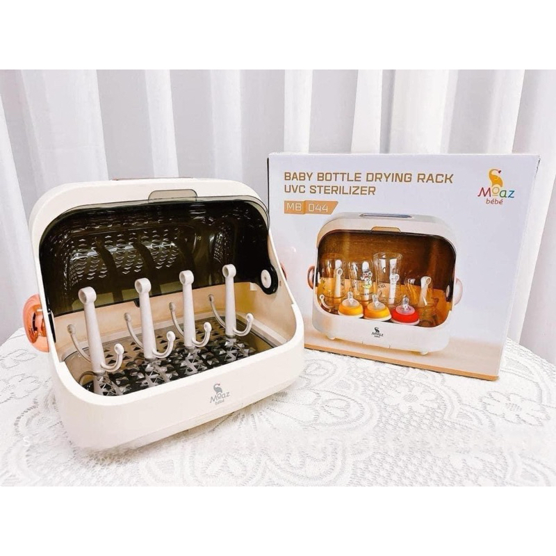 Máy úp bình sữa, tiệt trùng và sấy khô tia uvc moaz bebe mb044 bảo hành chính hãng 12 tháng