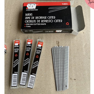 2 lọ Lưỡi Dao Dọc Giấy SDI Nhỏ (Lọ 10 Lưỡi)