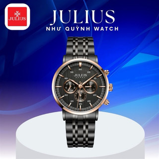 Đồng hồ nam jah-100 julius hàn quốc mặt size 4,2cm dây thép