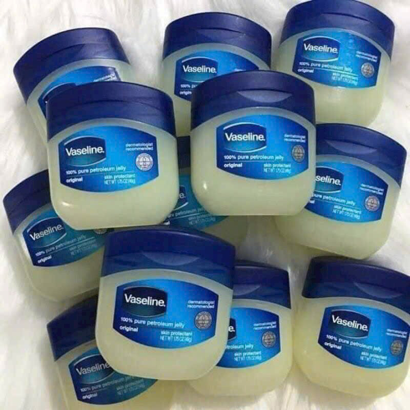 Sáp Dưỡng Môi Vaseline 368gr và 49g - 2 hũ kem ủ XANH 15,6%& ĐỎ 29,9%