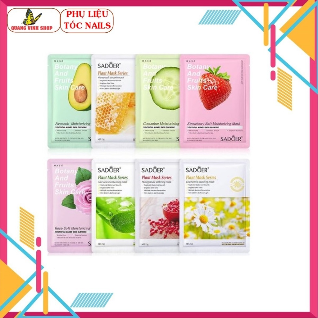 (Combo 5 miếng) Mặt nạ đắp mặt Sadoer 25g