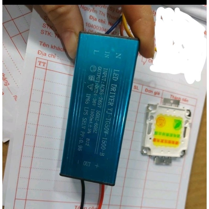 1 bộ mắt led kèm driver 50w 36v