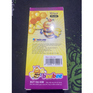 Bút Dạ Kim FL-04 BeeBee Tím Nét 0.3mm (Hộp 10 Chiếc)