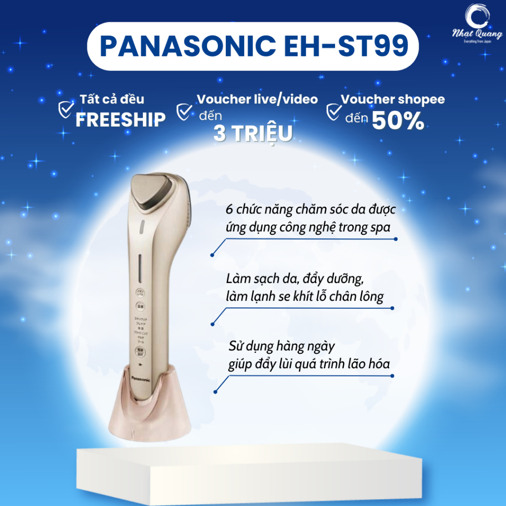 [Hàng nội địa nhật] Máy chăm sóc da mặt panasonic EH - ST99 (mẫu mới nhất)