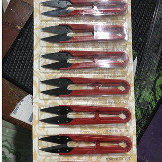 SET 3 Kéo Cắt Chỉ Mini Đỏ Nhựa Đẹp