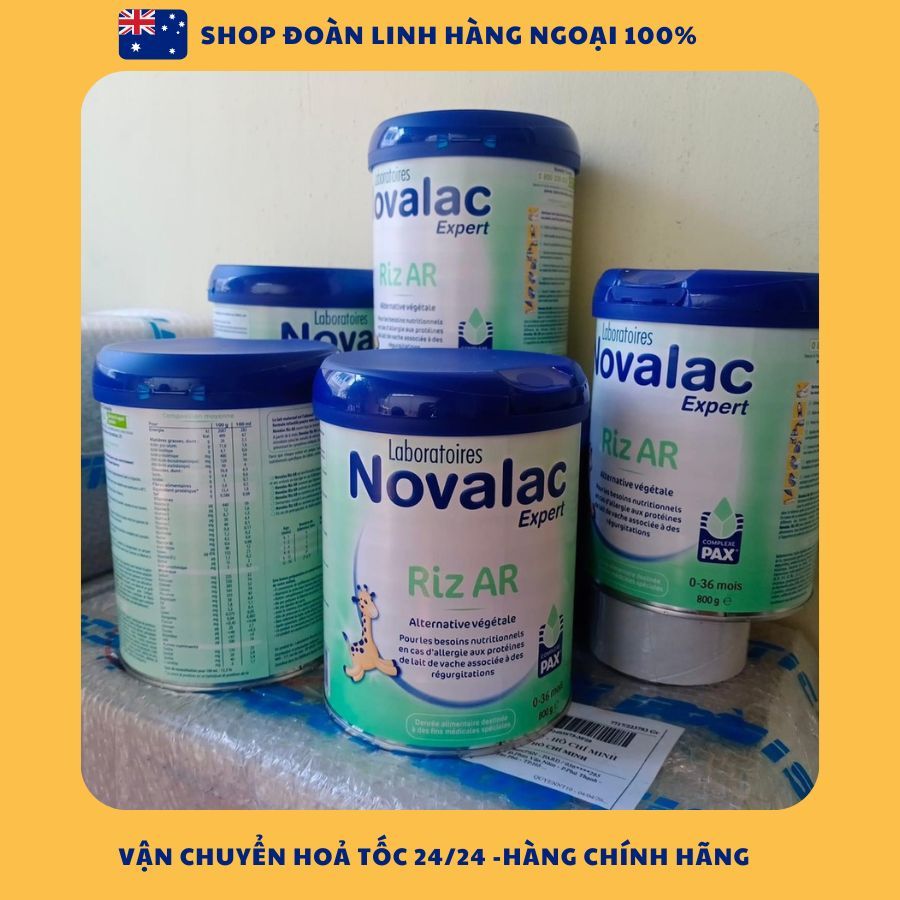 Sữa gạo Novalac Úc 800g, Hàng chuẩn úc đi air, Sữa gạo Novalac Allergy Úc 800g dành cho trẻ dị ứng đ