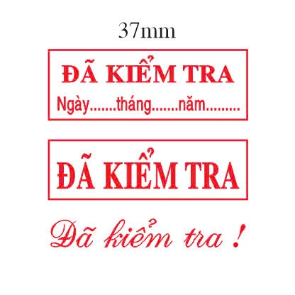 CON DẤU "ĐÃ KIỂM TRA" SHINY S852