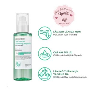   DATE 2027  TINH CHẤT TRÀM TRÀ CÔ ĐẶC LÀM DỊU DA M.Ụ.N NH.ẠY C.Ả.M essenHERB TEA TREE 90 SOOTHING AMPOULE 