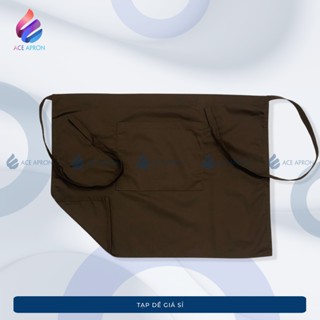 Tạp Dề Ngắn Đồng Phục, Tạp Dề Ngắn Pha Chế Phục Vụ Kiểu Dáng Thời Trang Chất Vải Kaki Cotton Bền Màu