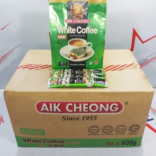 Gói nhỏ cà phê trắng Hạt Phỉ (Hazelnut) Aik Cheong 40g