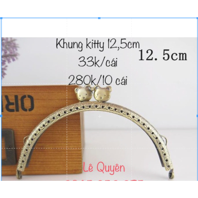 Khung túi kitty 12.5cm