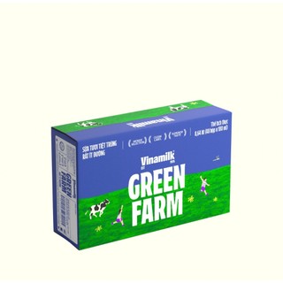  Thùng 48 hộp sữa rất ít đường Vinamilk Green Farm 180ml 