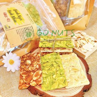 Bánh ngói hạnh nhân túi 250g GO NUTS Không đường Bánh ăn kiêng Bánh hạt dinh dưỡng ngũ cốc