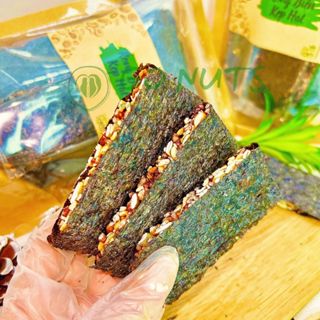Rong biển kẹp hạt không đường hỗ trợ ăn kiêng giảm cân GO NUTS túi 250g, bánh ngũ cốc dinh dưỡng
