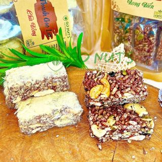 Thanh gạo lứt GO NUTS vị chà bông/rong biển mix hạt dinh dưỡng Bánh ăn kiêng hỗ trợ giảm cân không đường