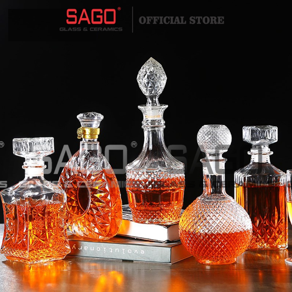 [ Rẽ Vô Địch ] Bình Thủy Tinh Ngâm Ruou 750ml Sang Trọng