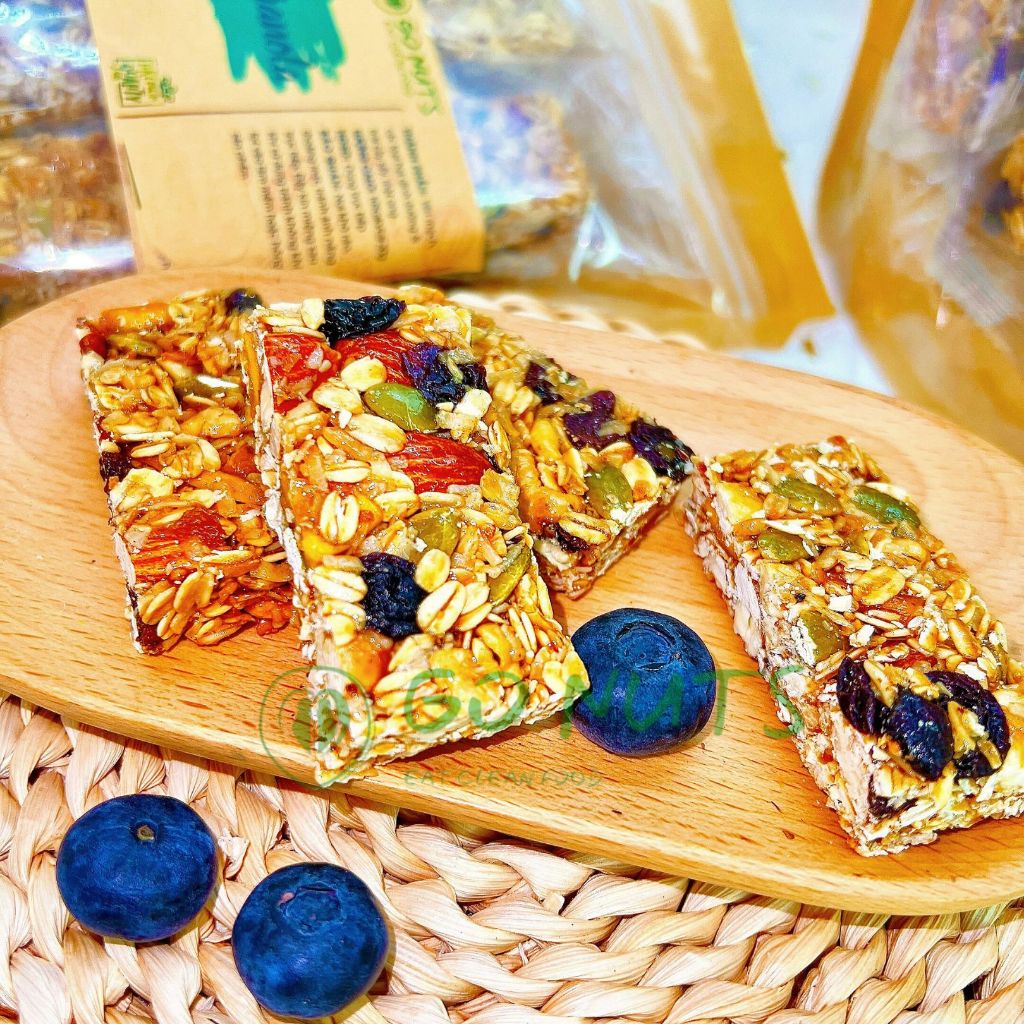 Thanh Granola túi 250g GO NUTS Granola bar Thanh hạt dinh dưỡng mix Bánh ngũ cốc ăn kiêng healthy | BigBuy360 - bigbuy360.vn