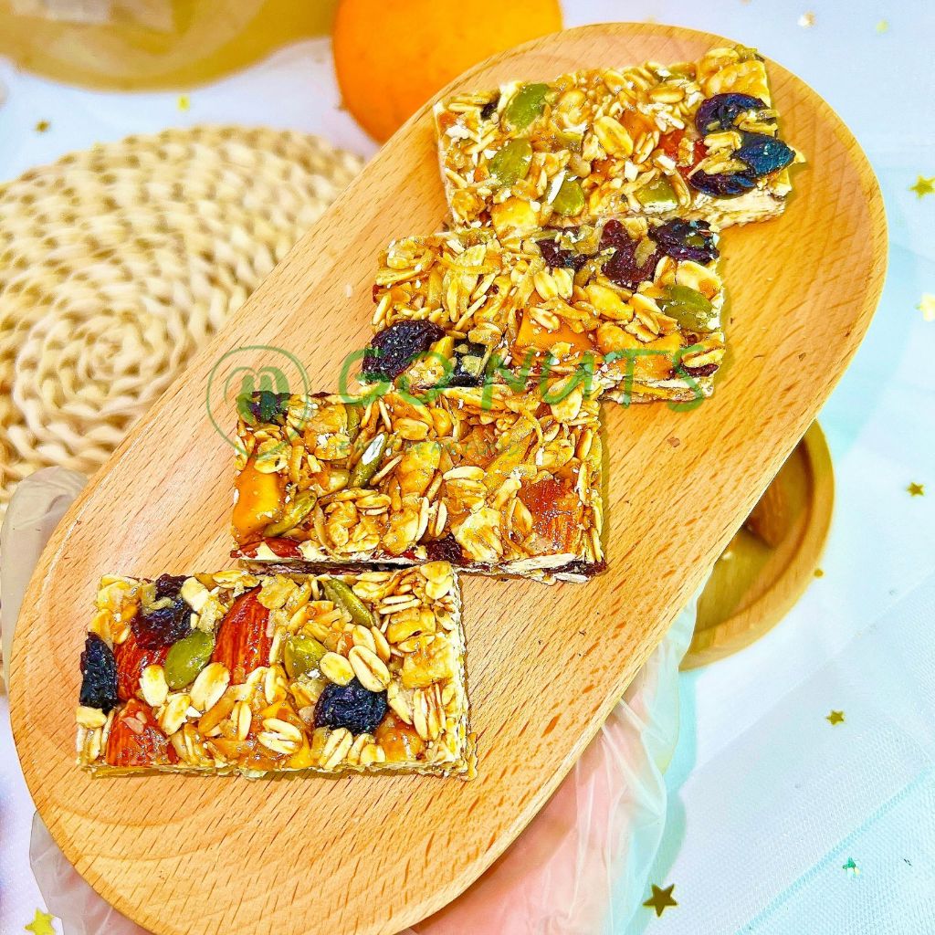 Thanh Granola túi 250g GO NUTS Granola bar Thanh hạt dinh dưỡng mix Bánh ngũ cốc ăn kiêng healthy | BigBuy360 - bigbuy360.vn
