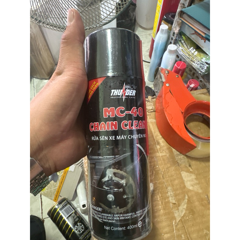 CHAI VỆ SINH SÊN THUNDER MC-40 CHAIN CLEANER 400ML