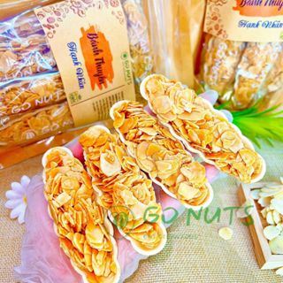 Bánh thuyền hạnh nhân túi 250g GO NUTS không đường Bánh ăn kiêng hỗ trợ giảm cân Bánh ngũ cốc dinh dưỡng thuần chay