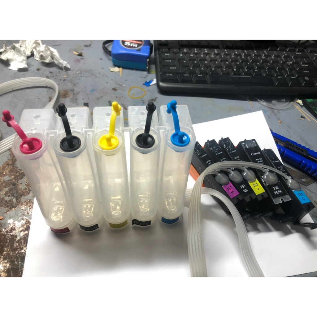 Bộ tiếp mực chíp zin máy in Canon ix6770,Canon ix6870