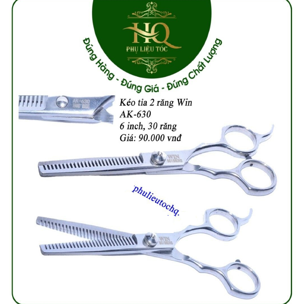 Kéo tỉa mỏng tóc 2 bên răng