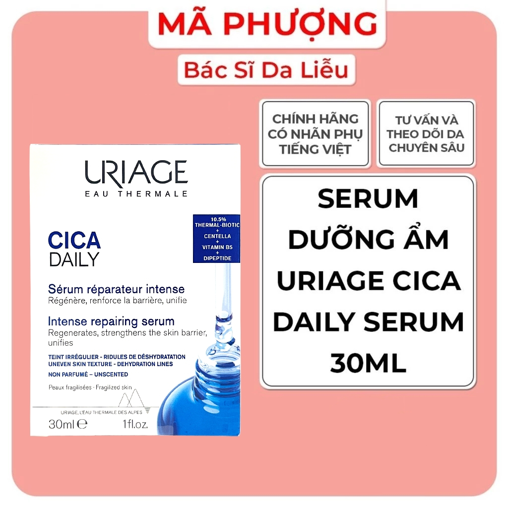 Serum b5 Uriage Bariederm Cica Daily Serum 30ml - Bác sĩ Mã Phượng