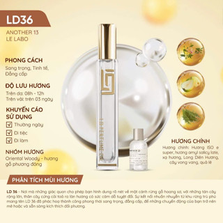 Tinh Dầu Nước Hoa LD , LE.LA.BO 13 12ml - LD PERFUME OIL Chính Hãng , Sang Trọng Tinh Tế Đẳng Cấp , Nước Hoa Nữ Thơm Lâu