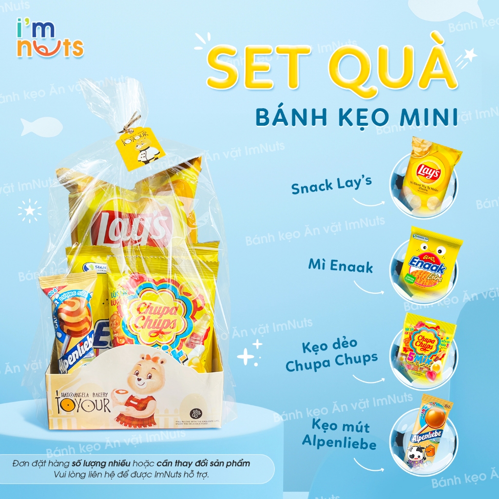 Set Quà Bánh Kẹo Mini ImNuts nhiều màu sắc