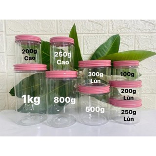 Hủ đựng kem Pet trong nắp đủ màu có kèm nắp lót.
