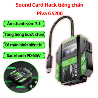 Sound card Piva GS200 Card âm thanh TypeC có mic chuyên game xem phim nghe nhạc dành cho điện thoại, máy tính bảng