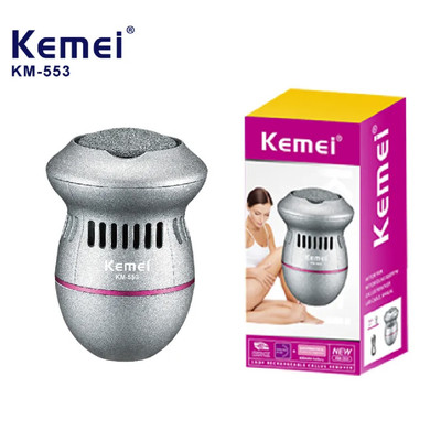 Máy Chà Gót Chân 3 Đầu Mài 2 Chế Độ Cao Cấp Kemei Km 553