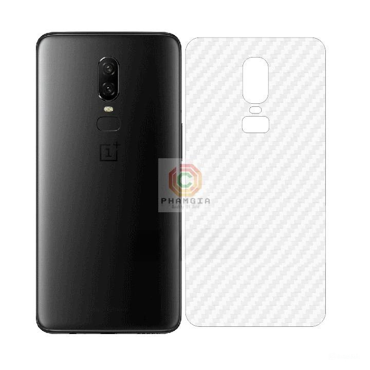 Miếng dán mặt lưng skin carbon Oneplus 6