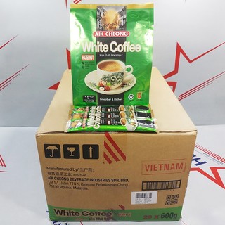 Cà phê trắng vị Hạt Phỉ (Hazelnut) Aik Cheong bịch 600g (15 gói nhỏ 40g)