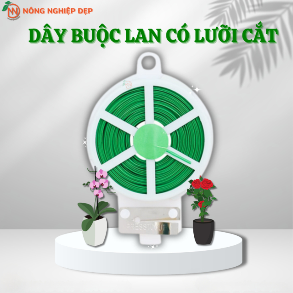 Dây Cột Lan Có Lưỡi Cắt, Dây Kẽm Có Lưỡi Cắt Lõi Kẽm Bọc Nhựa, Dây Buộc Cây Có Lưỡi Cắt