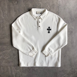  Áo polo Chữ Thập dài tay Zoewatson B5328 BuiVintage vài dày dặn giữ phom tốt. 