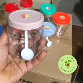 Lọ Đựng Gia Vị Có Thìa Nhựa Việt Nhật 200ml- 300ml Hũ đựng gia vị muối súp, chẩm chéo có nắp đậy tiện dụng