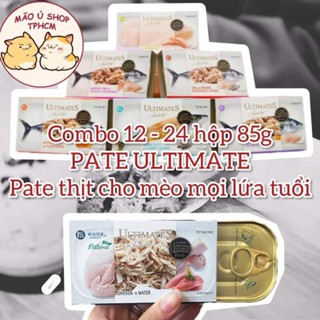 [COMBO 12-24 HỘP 85G] PATE ULTIMATE - PATE DẠNG THỊT THẠCH VÀ THỊT SỐT CHO MÈO