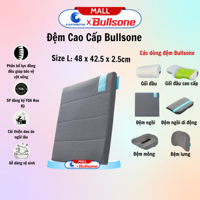 [HỎA TỐC] Đệm Ngồi Lót Ghế Ô Tô Cao Cấp Bullsone (Size M, L, Plus+) - Hàng chính hãng