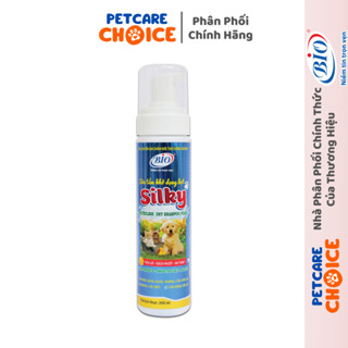 Sữa Tắm Khô Dạng Bọt BIO SILKY Cho Chó Mèo