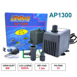 Máy bơm bể cá lifetech ap1300, công suất 8.5w, đẩy cao tối đa 85cm