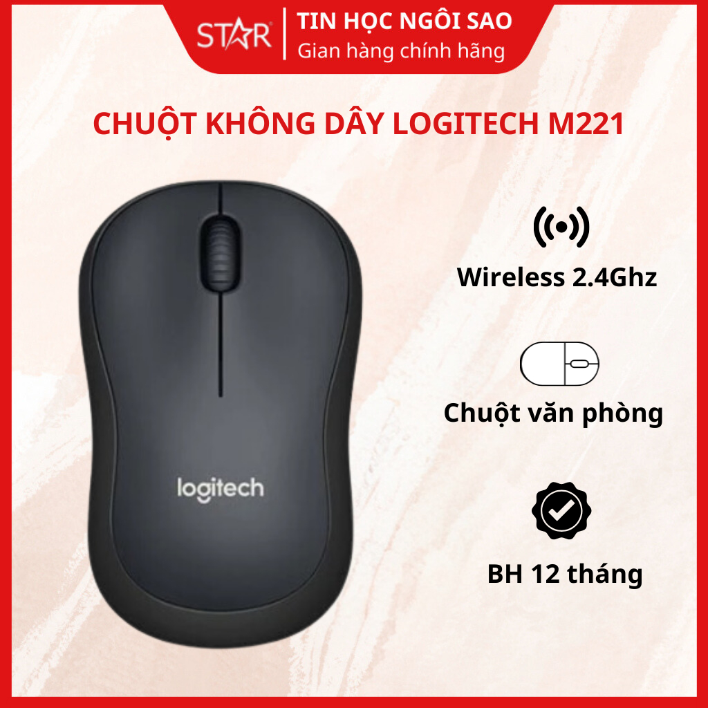 Chuột Không Dây Logitech M221 -  Bảo hành 12 tháng