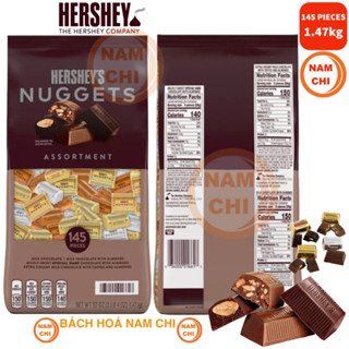 [MẪU MỚI] Kẹo Socola HERSHEY NUGGETS MIX 145 Viên 1.47kg - Nhập Khẩu Mỹ