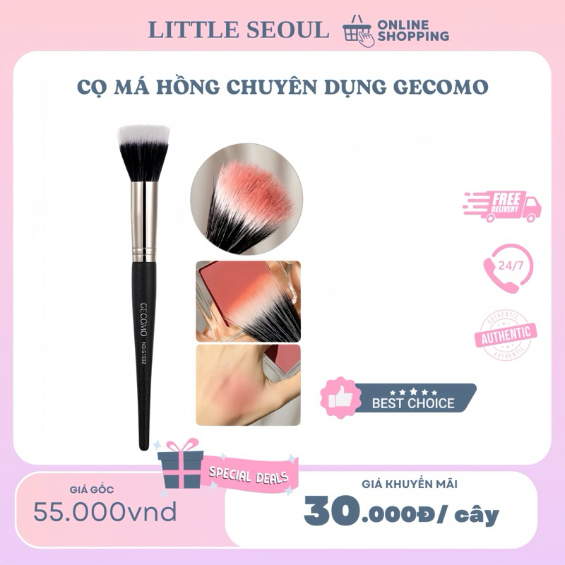 Gecomo Cọ Trang Điểm Đánh Má Hồng Chuyên Dụng
