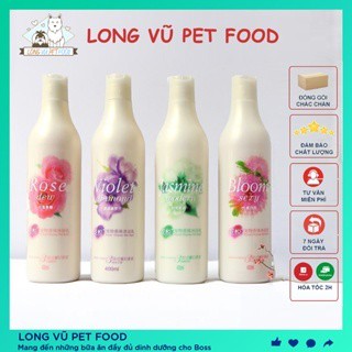 Sữa tắm cho chó, sữa tắm cho mèo hương nước hoa J&D 400ml Jasmine hương hoa nhài - Long Vũ Pet Food