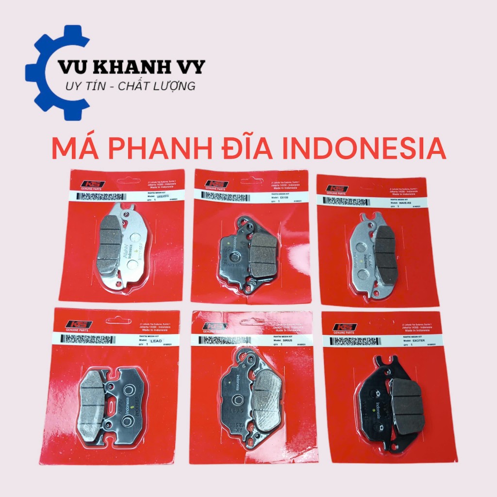 Má Phanh Đĩa Xe Máy, Bố Thắng Đĩa Trước Wave, Lead, AB, Pcx, Jupiter, Sirus VUKHANHVY