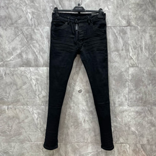 Quần Jeans Nam De Hai 307 Đen Trơn Giản Khoá Lệch Đơn Bản 4 Cúc Hàng Đẹp