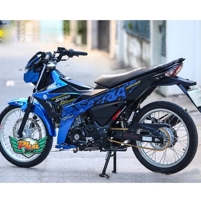 Tem rời Satria Stone 2019 xanh đen (V)